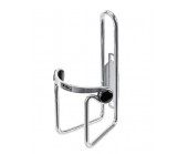 Alloy Silver Bottle Cage With Black Knobs 