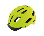 WAG Helmet City Large 58-61 cm Fluorescent Yellow With Rear Light 