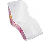 Oxford CS425 Doll Seat With Fitting Bracket And Bolts In Pink And White For Childs Bike 