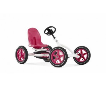 BERG Buddy Pink and White Go Kart for 3-8 years old