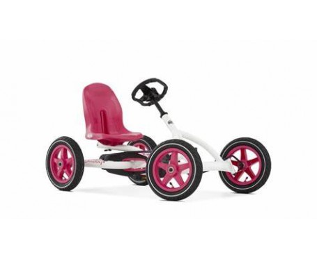 BERG Buddy Pink and White Go Kart for 3-8 years old