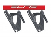 Pair of Elite Ala cages Matte Grey Bike Water Bottle Cage Lightweight 39g