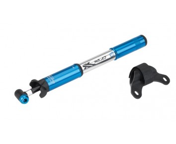 XLC ALU Road Mini Pump SV/PV 7 Bar/100 Psi Blue 