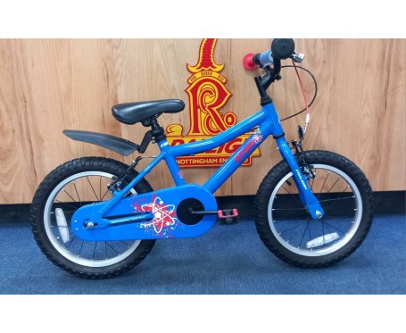 Second hand 16" Raleigh Atom Blue Boys Bike Suitable for 4 1/2 - 6 1/2 years old