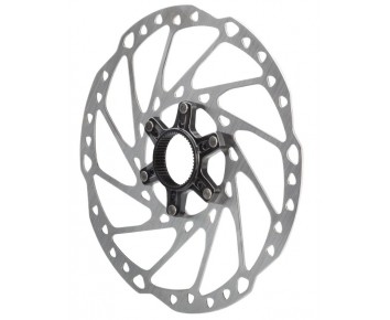 Shimano SM-RT64 Deore Disc Brake Rotor with External Lockring 203mm Center Lock Silver