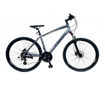 Tiger Helix Stealth hybrid bike Front suspension and hydraulic disc brakes