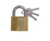 Padlock 63 mm Brass + 3 Keys Tri-Circle