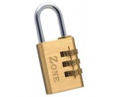 Padlock Combination Brass 30mm Zone